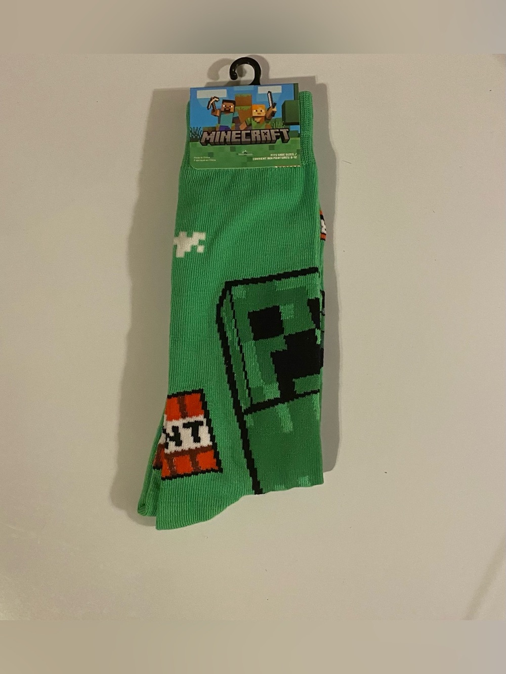 Fun Novelty Socks Featuring Minecraft